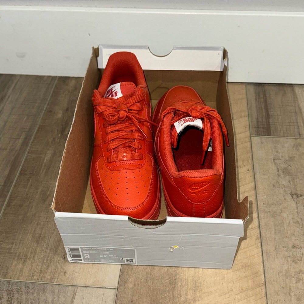 Nike Air Force 1 Low Triple Orange Shoes af1 DZ4442-800    Women's 9